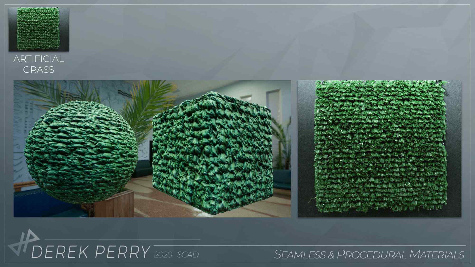 Seamless Material: Artificial Grass | Renders