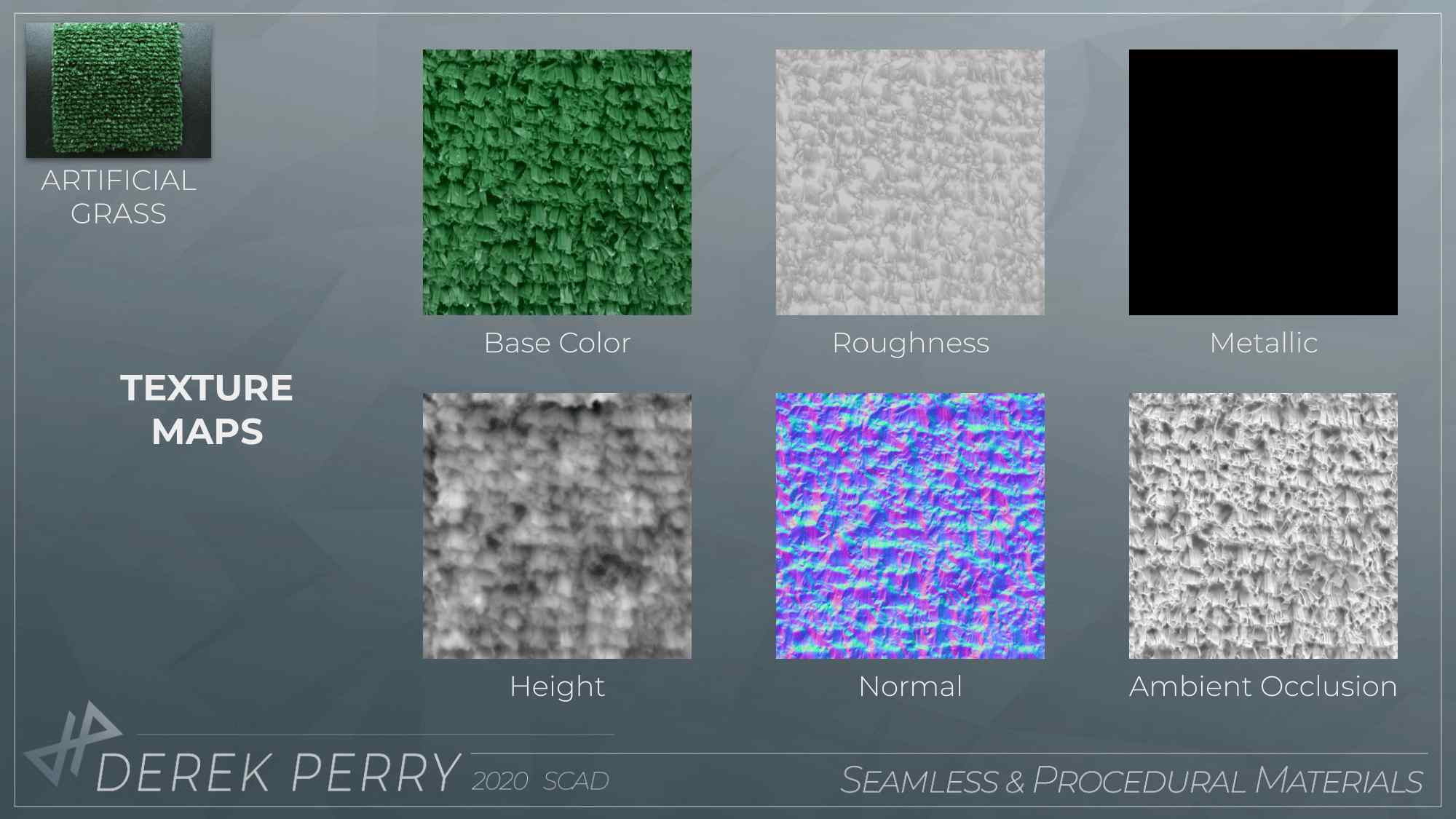 Seamless Material: Artificial Grass | Maps